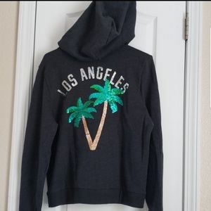 SUPER SALE VS PINK Sequin Los Angeles hoodie